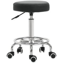 Adjustable Swivel Salon Stool Hydraulic PU Barber Rolling Massage Tattoo Chair Bar Beauty SPA Seat, Black