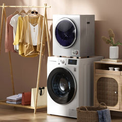 1.5 Cu.ft Clothes Dryer with with Stainless Steel Wall Mount-Silver