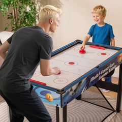 10-in-1 Combo Game Table Set with Table Tennis, Basketball, Soccer-Blue