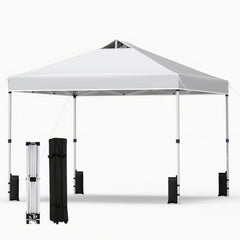 10 x 10 Feet Outdoor Commercial Pop up Canopy Tent-White