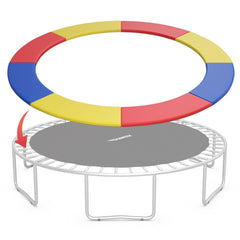 10Ft Waterproof Safety Trampoline, Bounce Frame Spring Cover Outdoor/Indoor-Multicolor