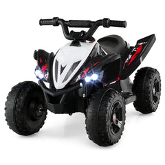 12V Kids Ride On ATV Quad, 3 to 7 mph, Dual 15W Motors, 15 Degree Climbing, 66 lb Capacity, Ages 3 and Up, Black
