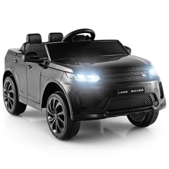12V Licensed Land Rover Discovery Kids Ride On Car with Parent Remote, Lockable Doors, Slow Start and USB, 55 lb, Black