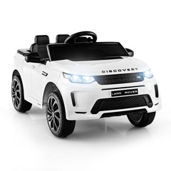 12V Licensed Land Rover Discovery Kids Ride On Car with USB, MP3, Parent Remote and Slow Start, 55 lb, White