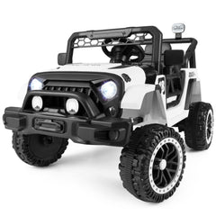 12V Kids Ride On Truck with 4 Wheel Suspension, Parent Remote, 3 Speeds and Emergency Brake, 66 lb, Black Trim