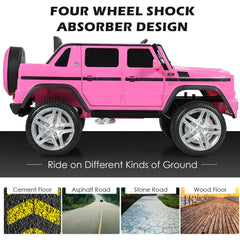 12V Licensed Mercedes-Benz Maybach Kids Ride On Car with Soft Start and Stop, 2.4G Remote and Door Locks, 66 lb, Pink
