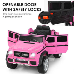 12V Licensed Mercedes-Benz Maybach Kids Ride On Car with Soft Start and Stop, 2.4G Remote and Door Locks, 66 lb, Pink