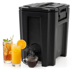 13.2 Gal Insulated Beverage Dispenser Commercial with Two-Stage Faucet-Black
