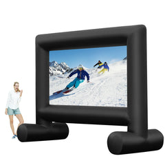 14-20 Feet Inflatable Outdoor Movie Projector Screen with Blower and Carrying Bag-16 ft