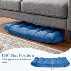 14-Position Adjustable Cushioned Floor Chair-Blue