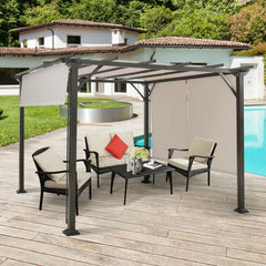 16 ft x 4 ft 2Pcs Universal Replacement Canopy for Pergola Structure Sun Awning