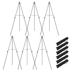 166 CM Metal Easel Stand Set 6-Pack-Black