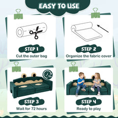 17 Pieces Modular Kids Play Couch for Inspiring Creativity