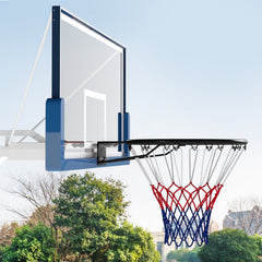 18 inches Basketball Rim Heavy Duty Wall Mounted Basketball Rim Goal Replacement-Black