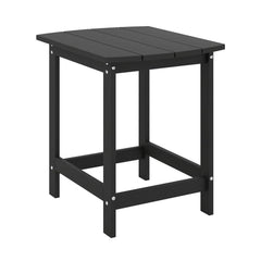 18 Inch Weather Resistant Side Table for Garden Yard Patio-Black