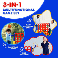 2.5 Feet 4-to-Score Giant Game Set-Blue