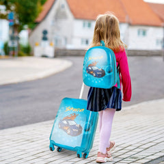 2 PCS Kid Luggage Set With Spinner Wheels for Children Boys Girls-Navy