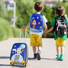 2 Pieces Kids Lightweight Luggage Set with Backpack and Suitcase for Travel