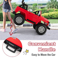 12V 2 Seat Licensed Toyota FJ40 Kids Ride On Car, 2.4G Remote with Brake, 3 Speeds, 14 Inch Wheels, Red