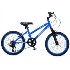 20 Inch Kids Mountain Bike with Shimano 7 Speed and Suspension Fork, Blue