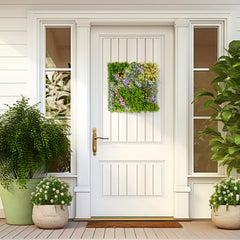 20 inches x 20 inches 3D Hanging Succulents with 10 Types of Mixed Faux Plants for Balcony Home