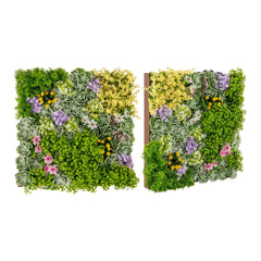 20 inches x 20 inches 3D Hanging Succulents with 10 Types of Mixed Faux Plants for Balcony Home