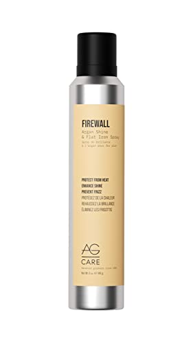 AG Care Firewall Argan Shine & Flat Iron Spray, Heat Protectant and Maximum Shine Spray, 5 Oz