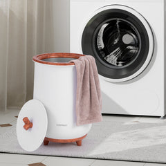 23L Large Luxury Bucket-Style Towel Warmer with Fragrant Disc Holder-Coffee