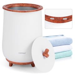 23L Large Luxury Bucket-Style Towel Warmer with Fragrant Disc Holder-Coffee