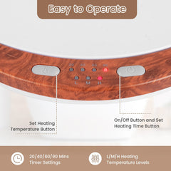 23L Large Luxury Bucket-Style Towel Warmer with Fragrant Disc Holder-Coffee