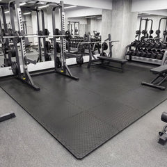 24Tiles 1/2 inches Puzzle Exercise Floor Mats-Black