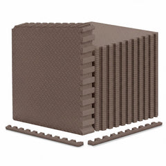 24Tiles 1/2 inches Puzzle Exercise Floor Mats-Brown