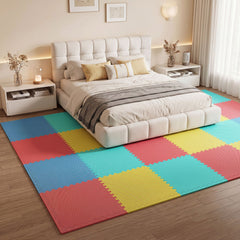 24 Pack Non-Slip Protective Interlocking EVA Foam Floor Tiles-Multicolor