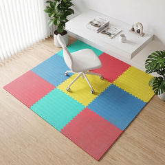 24 Pack Non-Slip Protective Interlocking EVA Foam Floor Tiles-Multicolor
