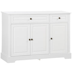 Modern Sideboard Cabinet, Buffet Cabinet with 2 Drawers and Adjustable Shelves, Buffets Tables for Dining Room, Black
