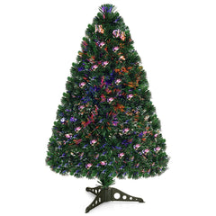 3 FT Fibre Optic Artificial Christmas Tree with 85 Branch Tips and 7 Colour Lights