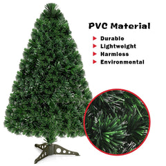 3 FT Fibre Optic Artificial Christmas Tree with 85 Branch Tips and 7 Colour Lights