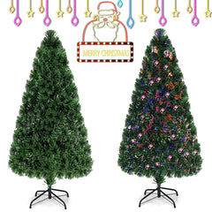 5 FT Fibre Optic Christmas Tree, 170 Tips with 7 Colour Changing Light