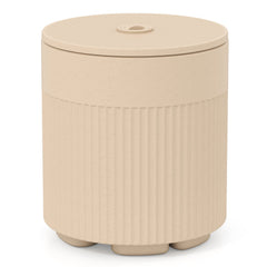 3-in-1 All-Weather Outdoor HDPE Umbrella Base with Water Bag and, 2” Umbrella Hole for Patio-Beige
