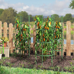 3 Pack 60 inch Adjustable Tall Plant Support Trellis for Climbing Plants