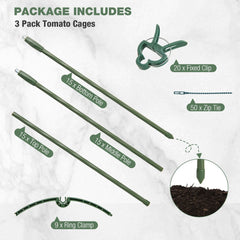 3 Pack 60 inch Adjustable Tall Plant Support Trellis for Climbing Plants