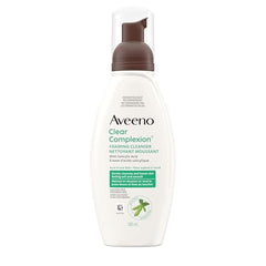 Aveeno Clear Complexion Foaming Cleanser, Acne Prone Skin, Scar, Acne Treatment, Hypoallergenic, 180-mL