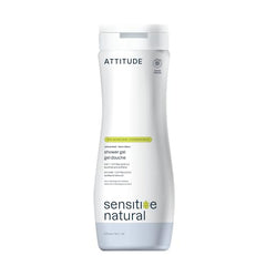 ATTITUDE Body Wash for Sensitive Skin, Made in Canada, EWG Verified Shower Gel, Soothing Oat, Dermatologically Tested, Plant and Mineral-Based, Vegan Personal Care, Unscented, 473 mL