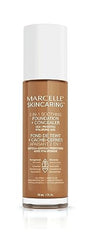 Marcelle Skincaring 2-in-1 Soothing Foundation + Concealer, Sun Tan, with Hyaluronic Acid, Medium Coverage, Matte Finish, Oil-Free, Cruelty-Free, Fragrance-Free, Hypoallergenic, 30 mL