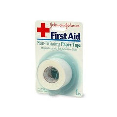 Johnson & Johnson First-Aid Dermicare Hypoallergenic Paper Tape 1 Inch X 6 packs