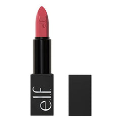 e.l.f. O Face Satin Lipstick, Richly Pigmented, Nourishing & Long-Lasting Creamy Lipstick, Infused With Jojoba, Vegan & Cruelty-Free, Pleased