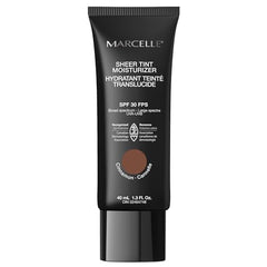 Marcelle Sheer Tint Moisturizer SPF 30, Cinnamon, with Hyaluronic Acid and Aloe, Hypoallergenic, Non-Comedogenic, Fragrance-Free, Paraben-Free, Oil-Free, 40 mL