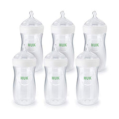NUK Simply Natural Baby Bottles, 9 oz (270 mL), 6 Pack