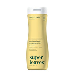 ATTITUDE Clarifying Shampoo, Made in Canada, EWG Verified, Plant- and Mineral-Based Ingredients, Vegan and Cruelty-free, Lemon Leaves and White Tea, 473 mL