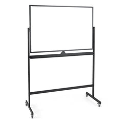 32 x 47 Inch Portable Rolling White Board-Black